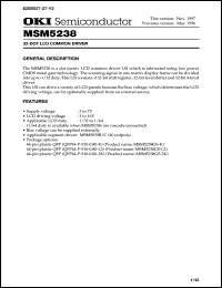 Click here to download MSM5238GS-K Datasheet