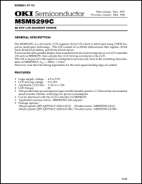 Click here to download MSM5299CGS-BK Datasheet