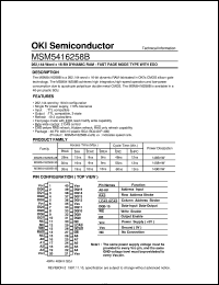 Click here to download MSM5416258B-30JS Datasheet