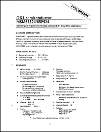 Click here to download MSM65P524 Datasheet