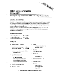 Click here to download MSM65511 Datasheet