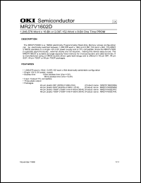 Click here to download MR27V1602D Datasheet