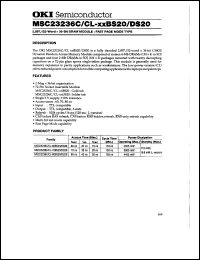 Click here to download MSC23236CL-xxDS20 Datasheet