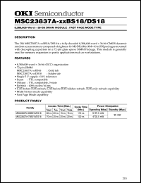 Click here to download MSC23837A-xxBS18 Datasheet