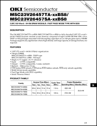 Click here to download MSC23V26457TA-xxBS8 Datasheet