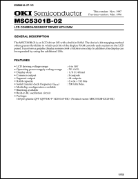 Click here to download MSC5301B-02 Datasheet