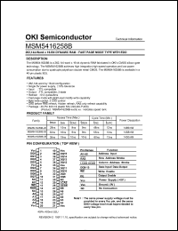 Click here to download MSM5416258B Datasheet