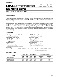 Click here to download MSM5416272 Datasheet