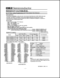 Click here to download MSM54V16258B Datasheet