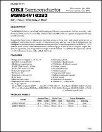 Click here to download MSM54V16283 Datasheet