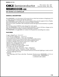 Click here to download MSM9000B Datasheet