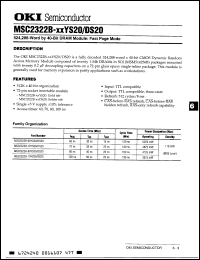 Click here to download MSC2322B70YS20 Datasheet