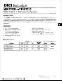 Click here to download MSC2333B80DS16 Datasheet