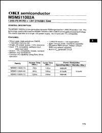 Click here to download MSM511002A1AJS Datasheet