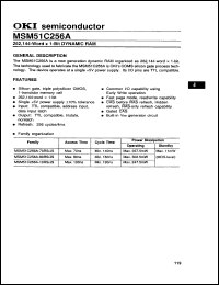 Click here to download MSM51C256A80RS Datasheet