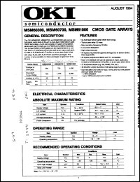 Click here to download MSM60700 Datasheet