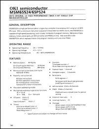 Click here to download MSM65524SS Datasheet