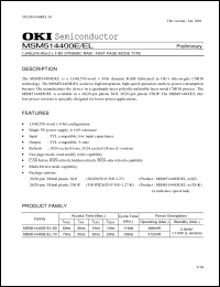 Click here to download MSM514400EL-70TS-K Datasheet