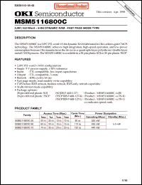 Click here to download MSM5116800C-50TS-L Datasheet