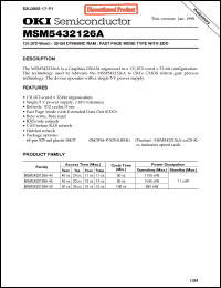 Click here to download MSM5432126A Datasheet