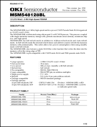 Click here to download MSM548128BL-80GS-K Datasheet