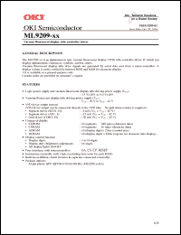 Click here to download ML9209-XX Datasheet