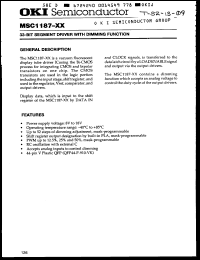 Click here to download MSC1187XXGS-VK Datasheet