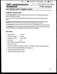 Click here to download MSM6369GS-L Datasheet