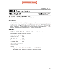 Click here to download MR533252J-XXMA Datasheet