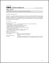 Click here to download ML2215-XXXMA Datasheet