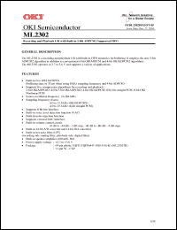 Click here to download ML2302 Datasheet