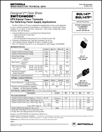 Click here to download BUL147 Datasheet