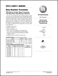 Click here to download DTC124XET1 Datasheet