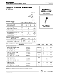 Click here to download MPS2222A Datasheet