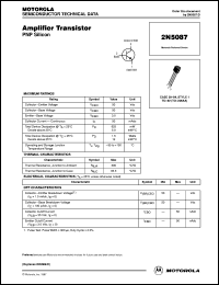 Click here to download 2N5087RLRA Datasheet