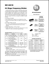 Click here to download MC14521BFEL Datasheet