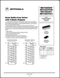 Click here to download MC74ACT541M Datasheet