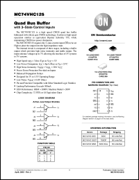 Click here to download MC74VHC125M Datasheet