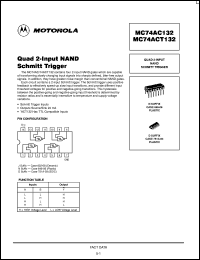 Click here to download MC74AC132ML2 Datasheet