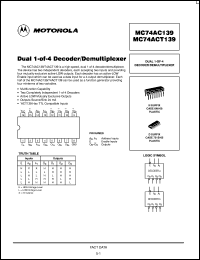 Click here to download MC74AC139ML1 Datasheet