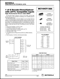 Click here to download MC74HCT138ADTR2 Datasheet