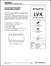 Click here to download MC74LVX138DR2 Datasheet