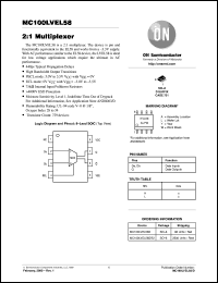 Click here to download MC100LVEL58DR2 Datasheet