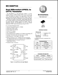 Click here to download MC100EPT23D Datasheet