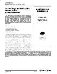 Click here to download MC100LVE310 Datasheet