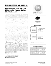 Click here to download MC100LVE210 Datasheet