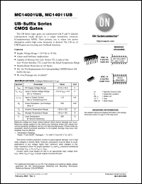 Click here to download MC14011UBDG Datasheet