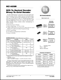 Click here to download MC14028B Datasheet