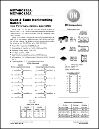 Click here to download MC74HC125A Datasheet