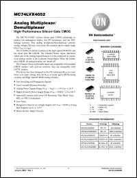 Click here to download MC74LVX4052M Datasheet